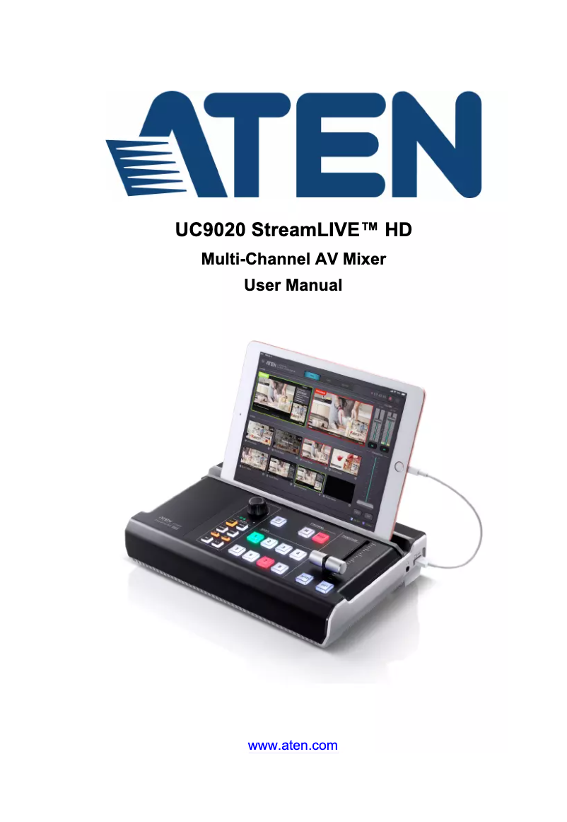 Page 1 de la notice Manuel utilisateur ATen StreamLIVE HD UC9020