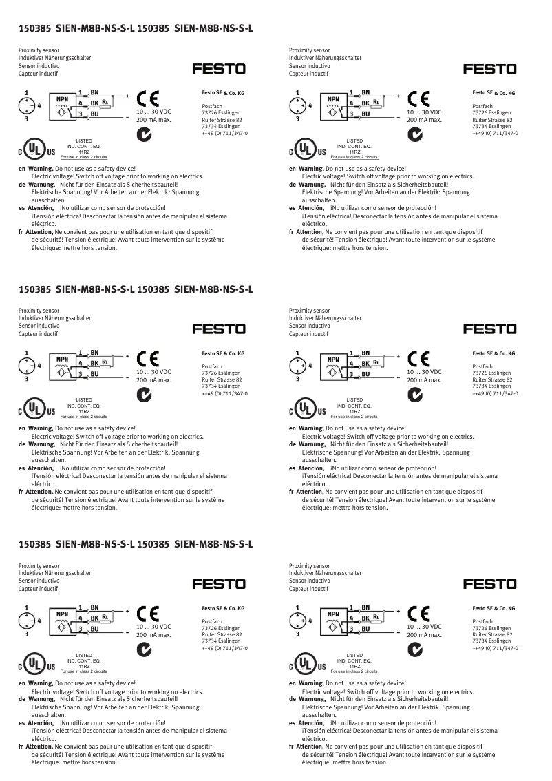 Image de la première page du manuel de l'appareil SIEN-M8B-NS-S-L