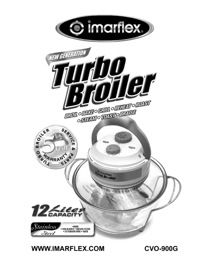 Image de la première page du manuel de l'appareil Turbo Broiler CVO-900G