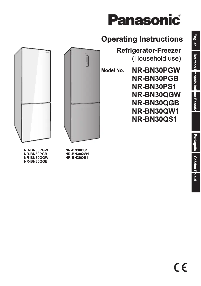 Page 1 de la notice Manuel utilisateur Panasonic NR-BN30PGB