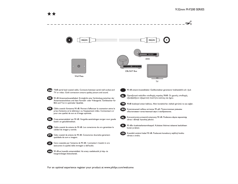 Page 1 de la notice Manuel utilisateur Philips SWV4117S