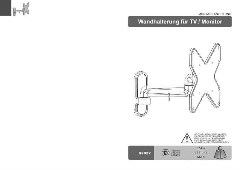 Image de la première page du manuel de l'appareil S2022