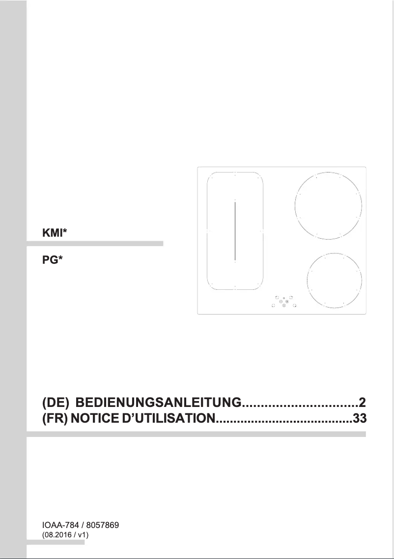 Page 1 de la notice Manuel utilisateur Amica KMI 13315 E