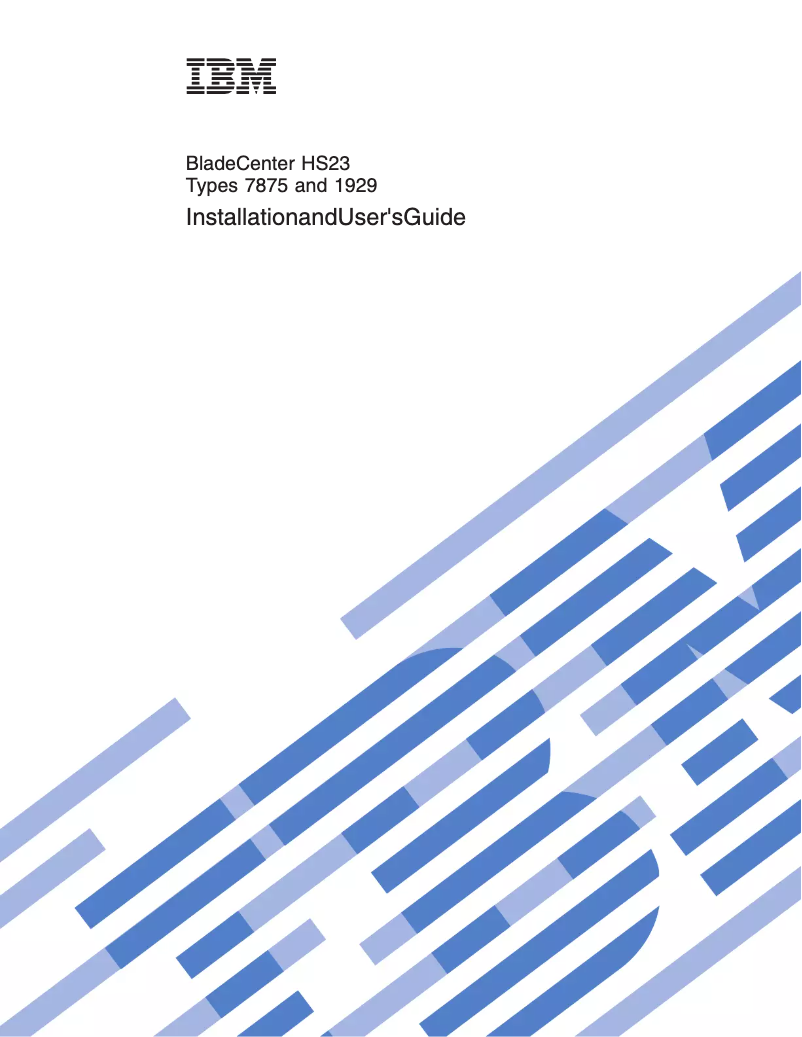 Page 1 de la notice Manuel utilisateur IBM BladeCenter HS23