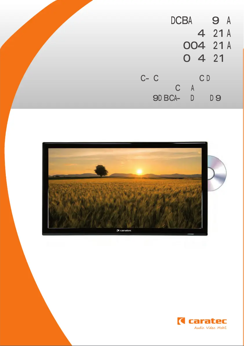 Page 1 de la notice Manuel utilisateur Caratec Vision CAV220P-D