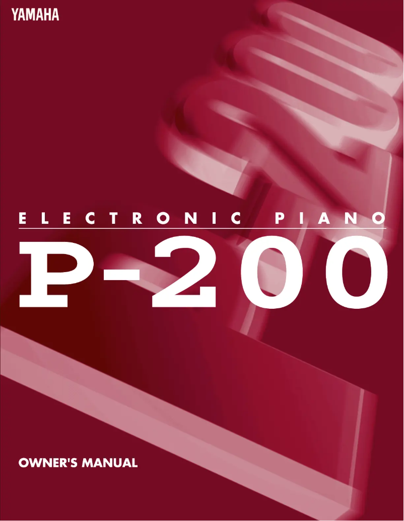 Page n°1 - Manuel utilisateur Yamaha P-200