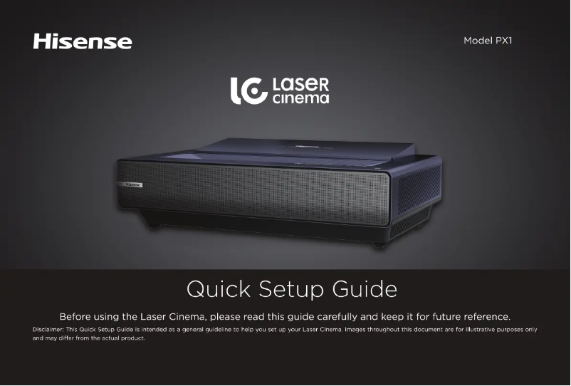 Image de la première page du manuel de l'appareil PX1