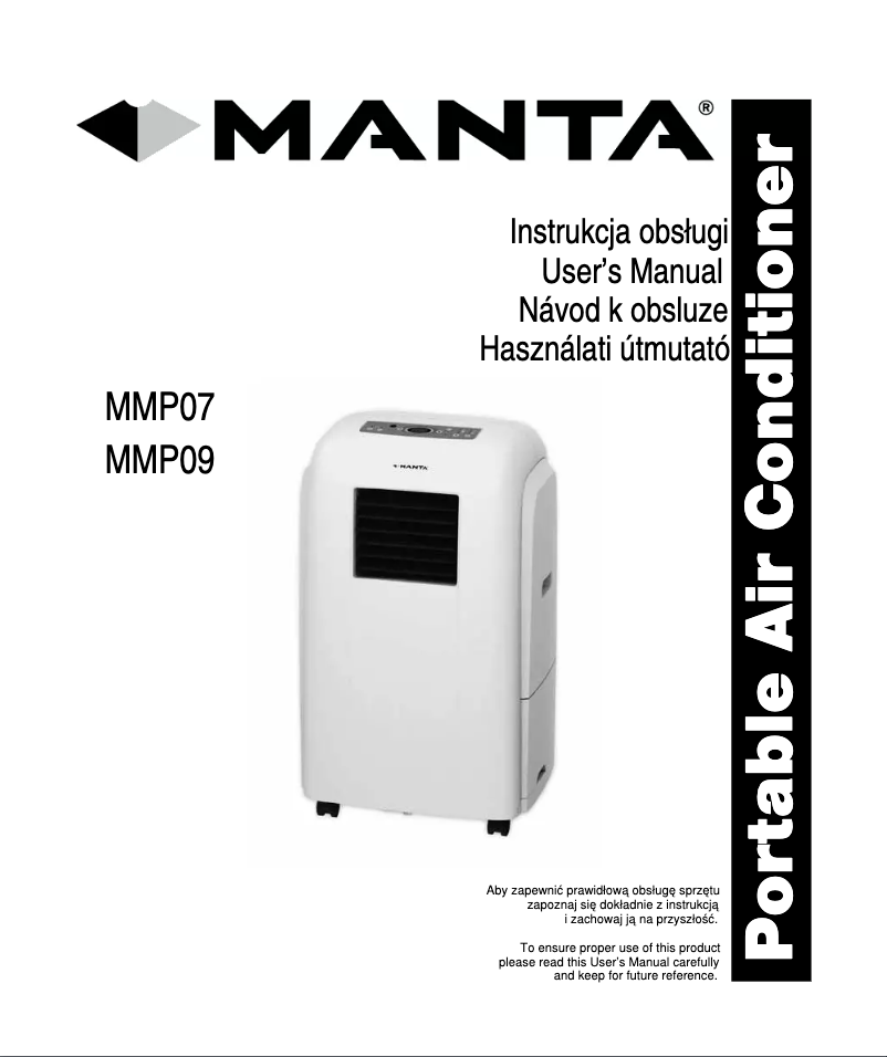 Page n°1 - Manuel utilisateur Manta MMP09
