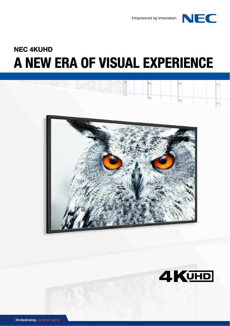 Image de la première page du manuel de l'appareil MultiSync X981UHD2