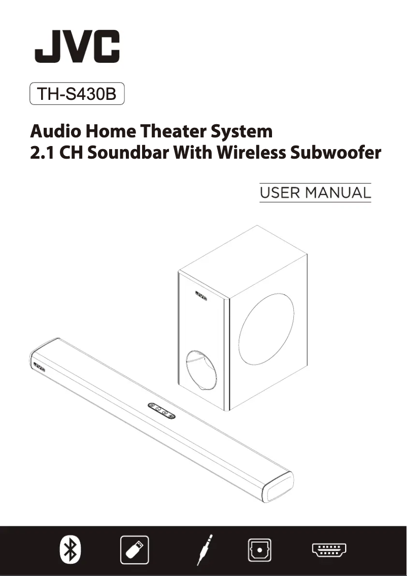 Page 1 de la notice Manuel utilisateur JVC TH-S430B