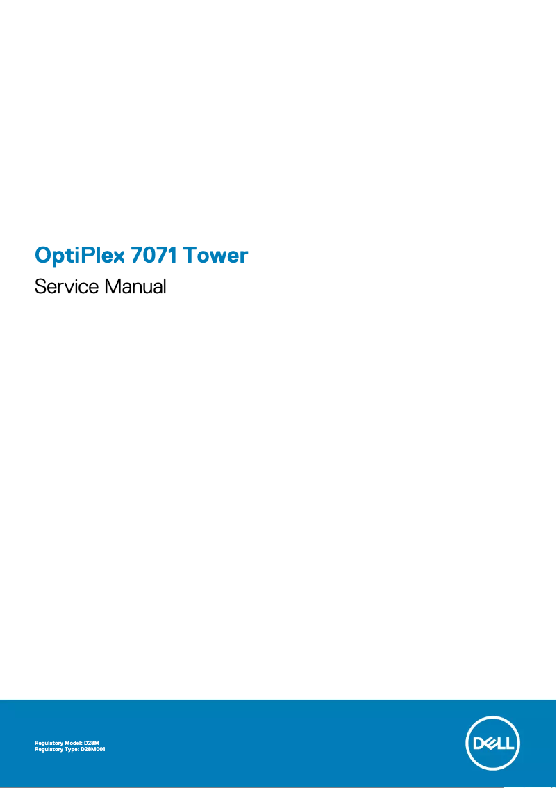 Image de la première page du manuel de l'appareil OptiPlex 7071 Tower