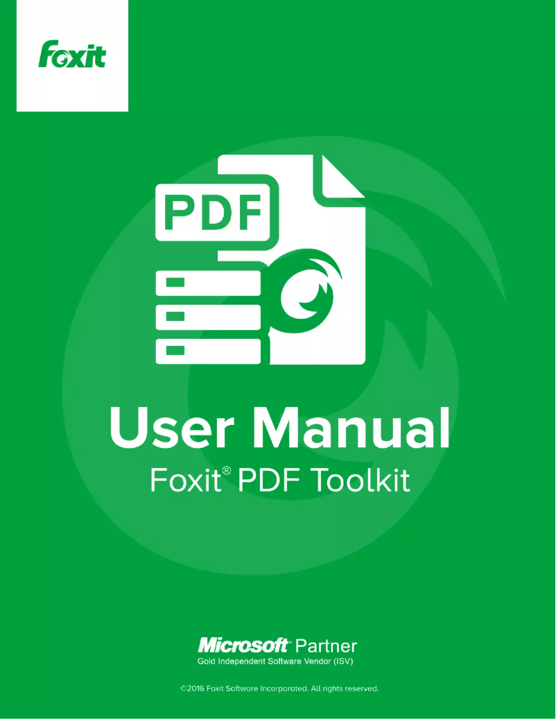 Image de la première page du manuel de l'appareil PDF Toolkit