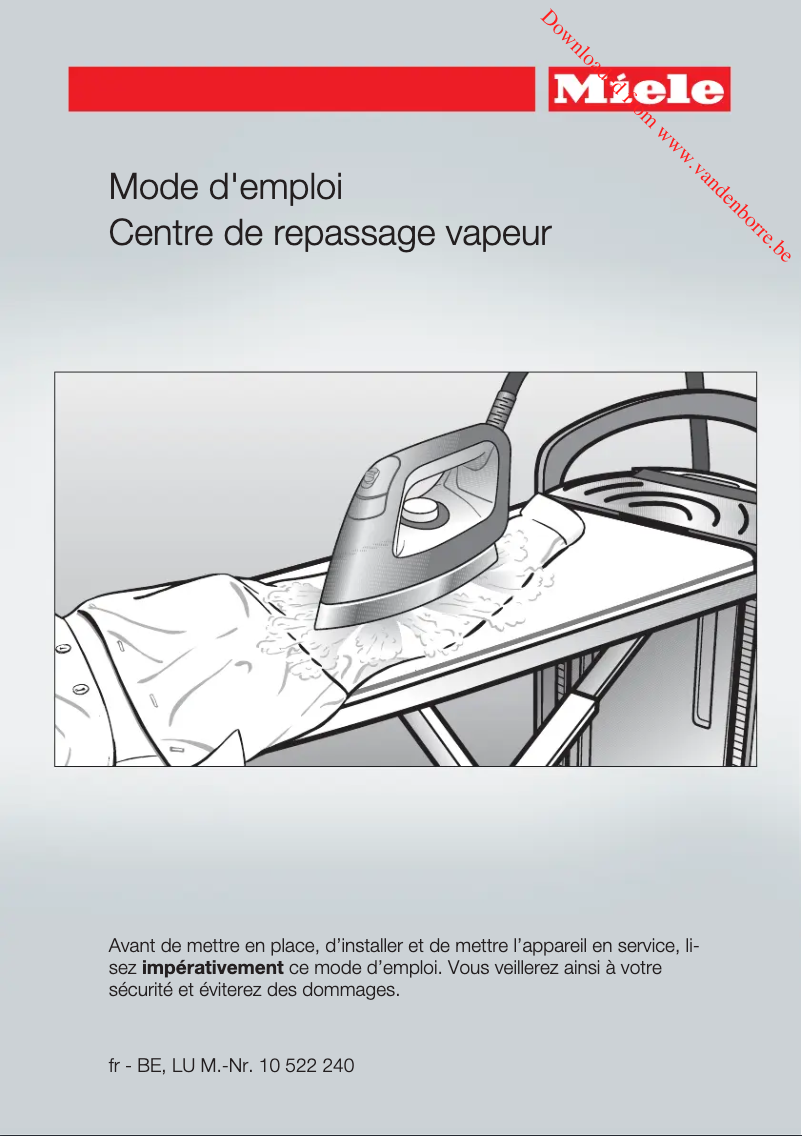 Image de la première page du manuel de l'appareil FashionMaster B 3847