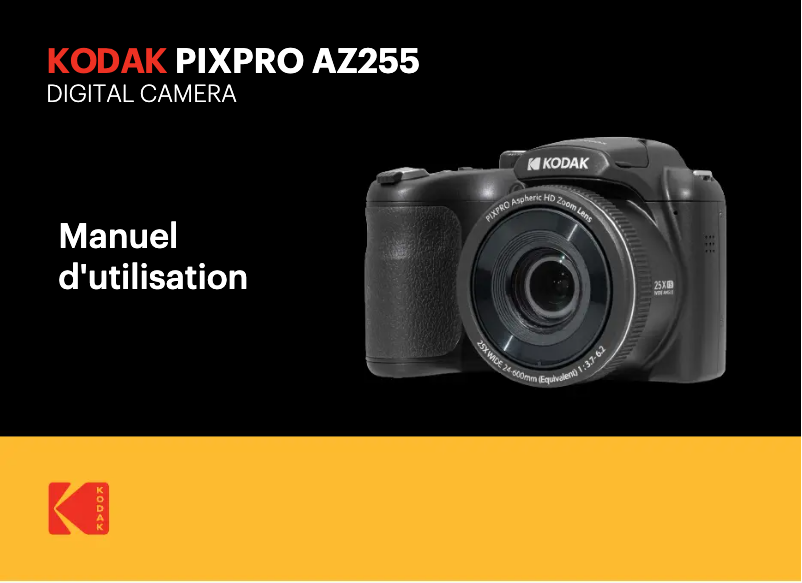 Page 1 de la notice Manuel utilisateur Kodak PixPro AZ255