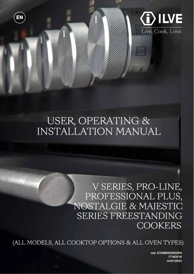 Page n°1 - Manuel utilisateur Ilve MI096NE3-SSC