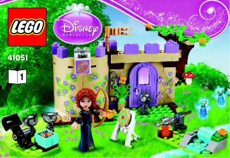 Page 1 de la notice Consignes visuelles Lego Disney 41051