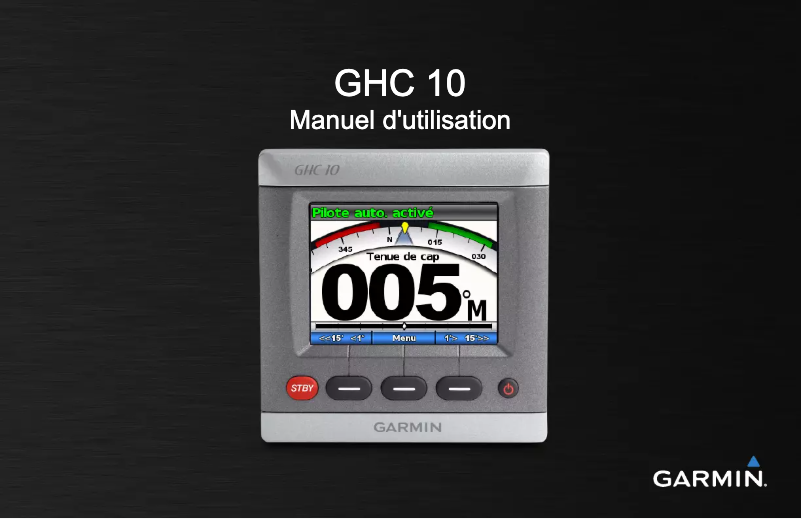 Page n°1 - Manuel utilisateur Garmin GHP 10V