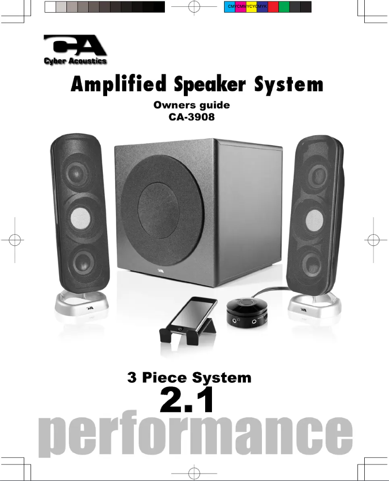 Página 1 del manual Manual de usuario Cyber Acoustics CA-3908