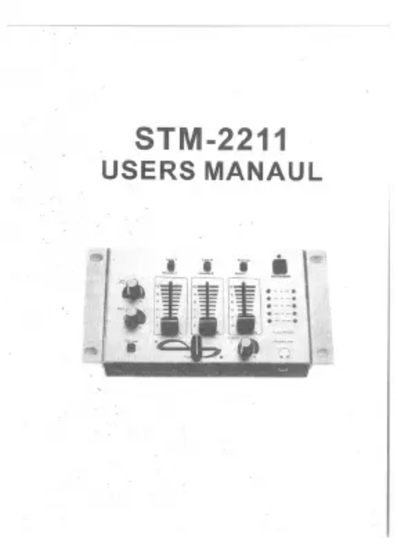 Page 1 de la notice Manuel utilisateur Skytec STM-2211