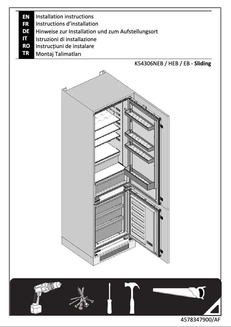 Image de la première page du manuel de l'appareil BCHA306E3SN