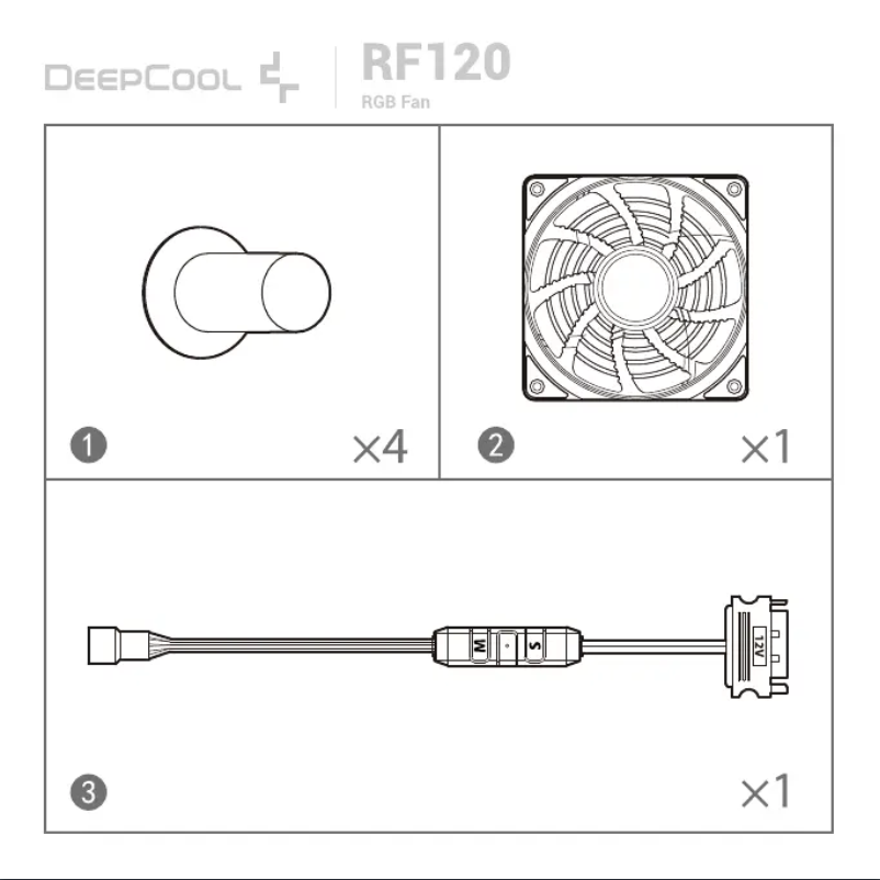 Page 1 de la notice Manuel utilisateur DeepCool RF 120