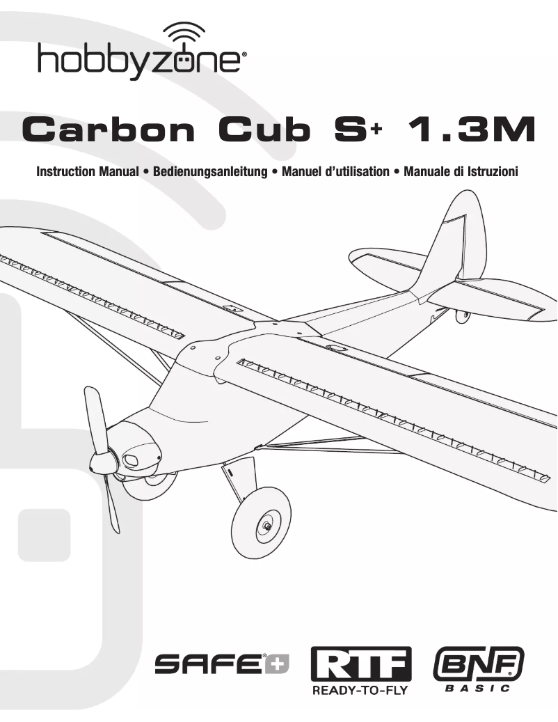 Page 1 de la notice Manuel utilisateur Hobby Zone HBZ3200