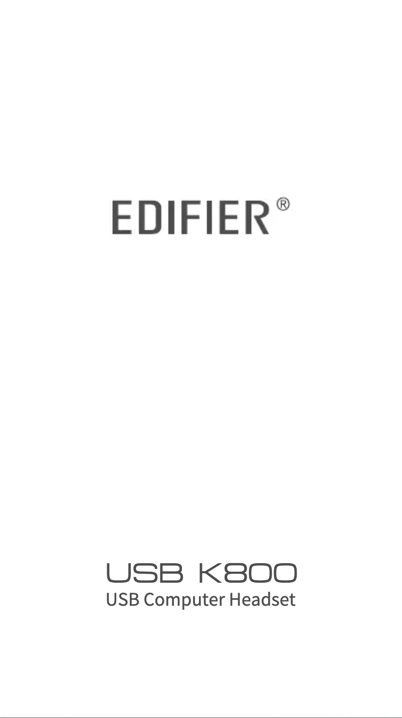 Image de la première page du manuel de l'appareil USB K800