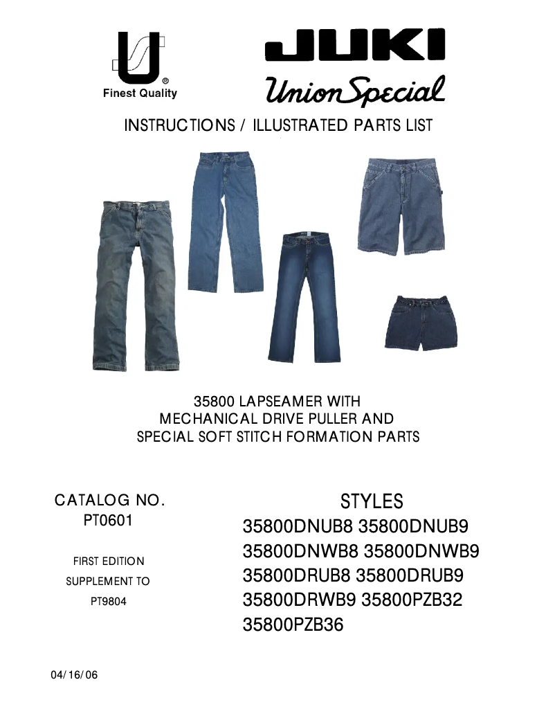 Image de la première page du manuel de l'appareil 35800DRWB9