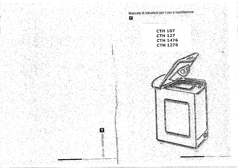 Image de la première page du manuel de l'appareil CTH 1476/1-03S