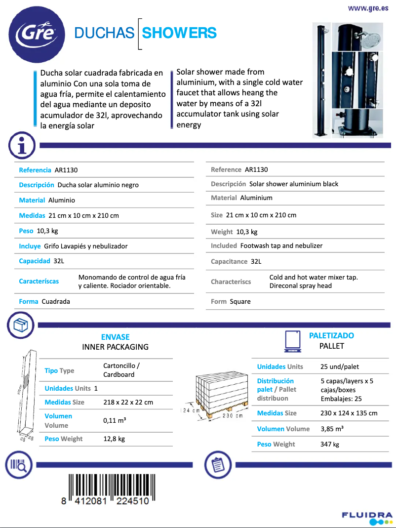 Image de la première page du manuel de l'appareil AR1130