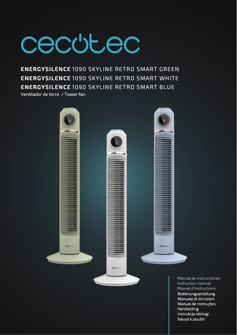 Page 1 de la notice Manuel utilisateur Cecotec EnergySilence 1090 Skyline Retro Smart