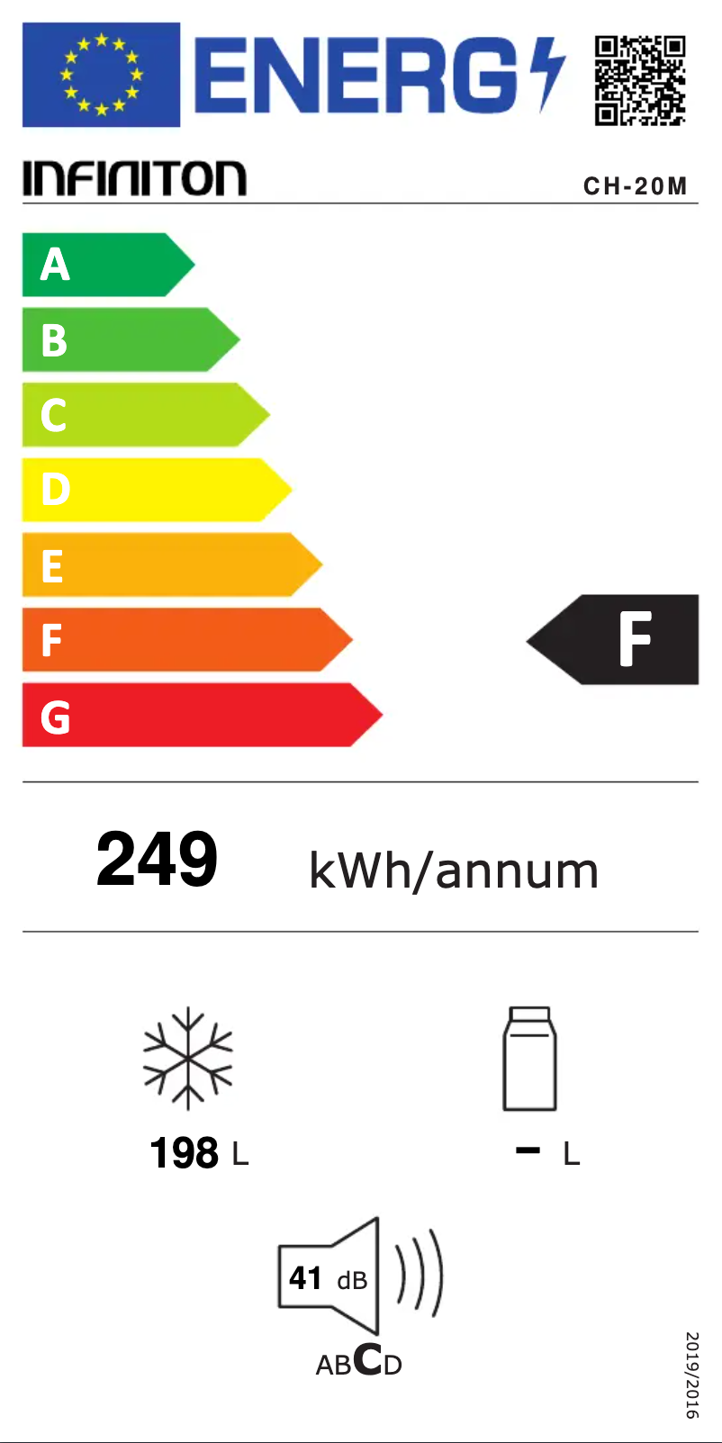 Page n°1 - Label énergétique Infiniton CH-20M