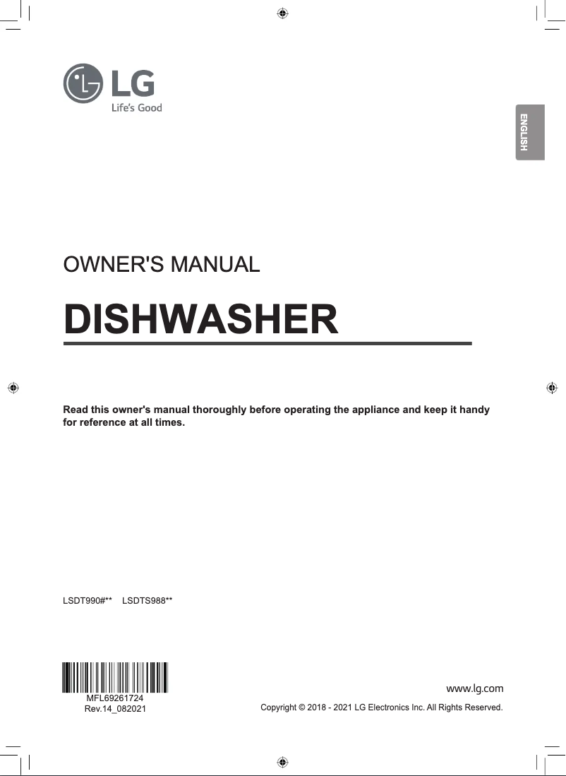 Image de la première page du manuel de l'appareil LSDT9908BD