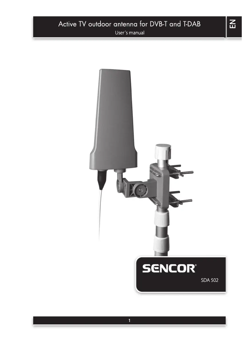 Page 1 de la notice Manuel utilisateur Sencor SDA 502