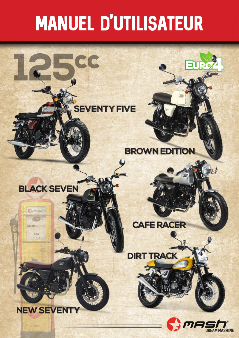 Image de la première page du manuel de l'appareil Black Seven 125cc (2017)