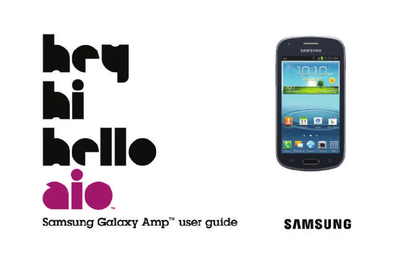 Page 1 de la notice Manuel utilisateur Samsung Galaxy Amp