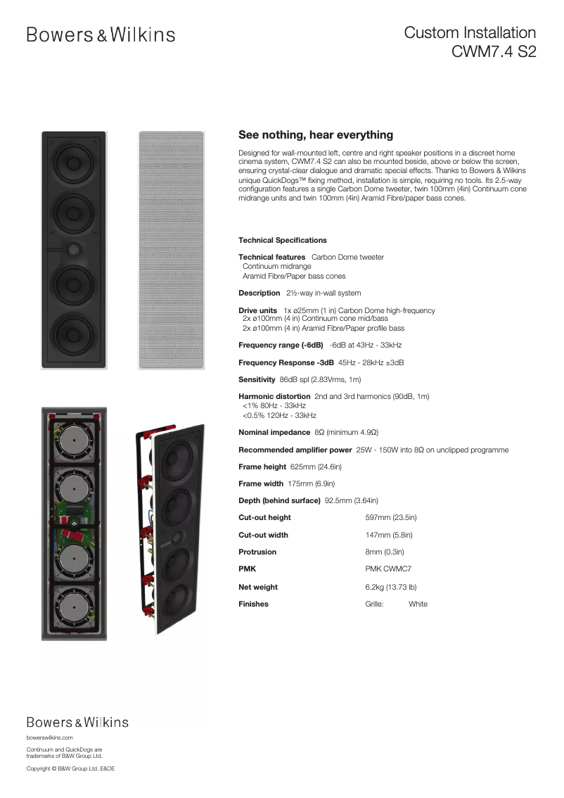 Imagen de la primera página del manual del dispositivo CWM7.4 S2