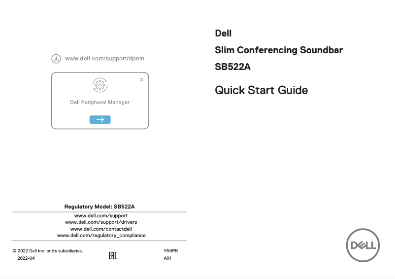 Image de la première page du manuel de l'appareil SB522A