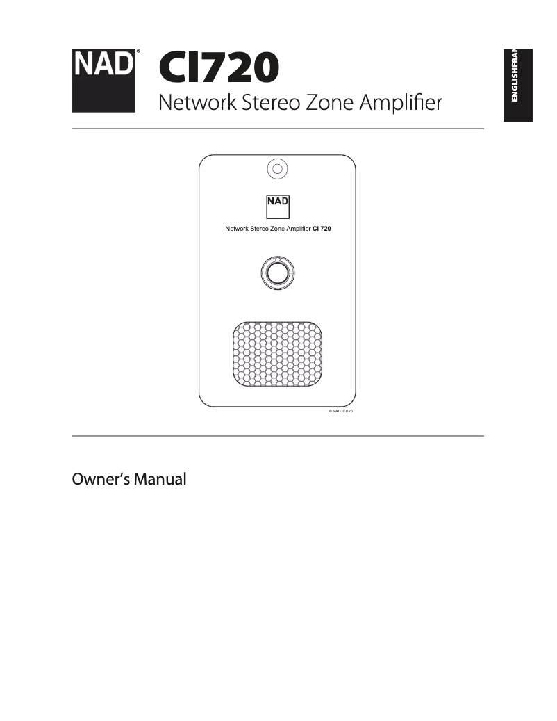 Image de la première page du manuel de l'appareil CI 720