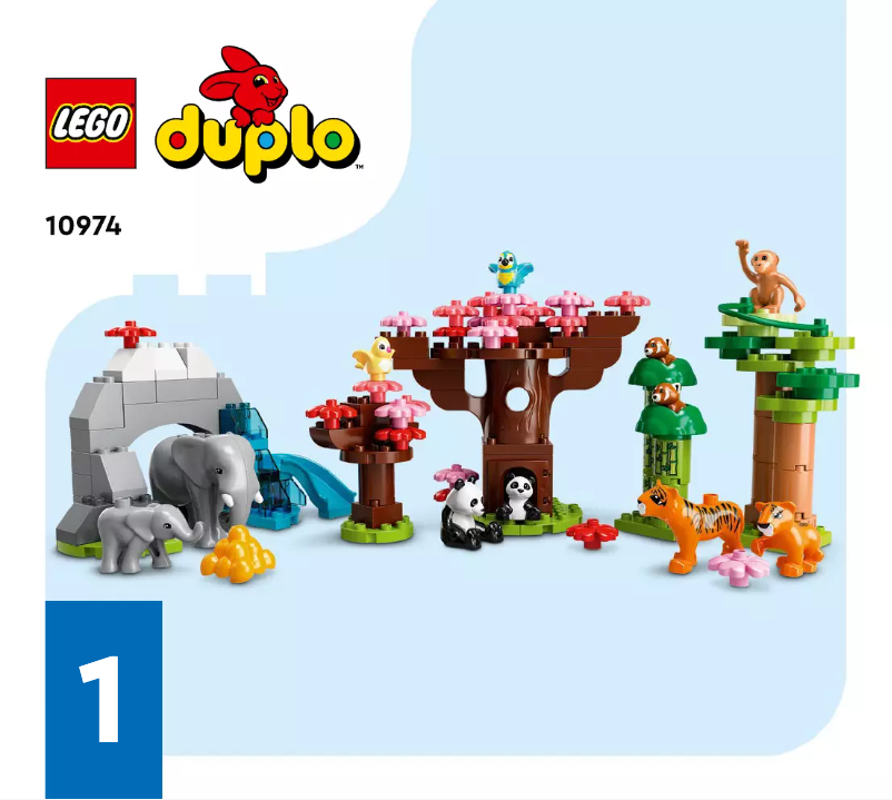 Page 1 de la notice Manuel utilisateur Lego Duplo 10974