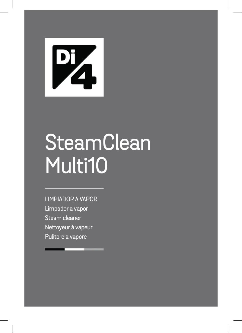 Page n°1 - Manuel utilisateur Di4 Steamclean Multi10