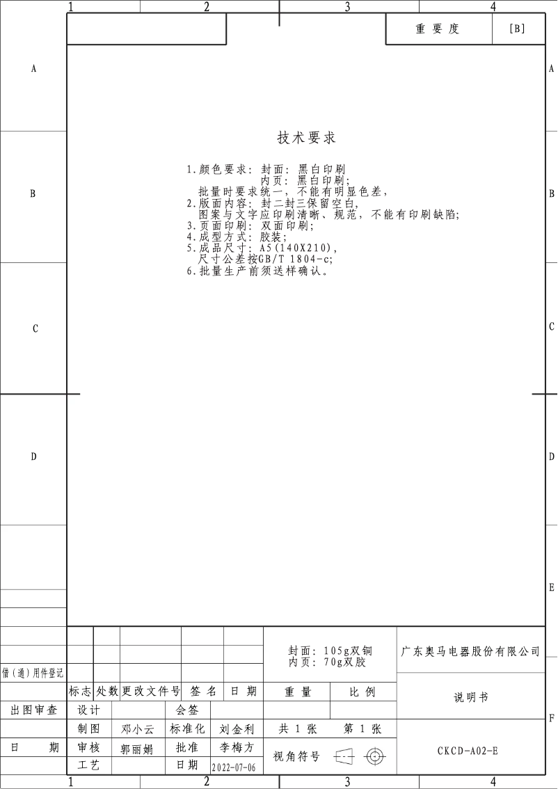 Image de la première page du manuel de l'appareil CFO 050 E