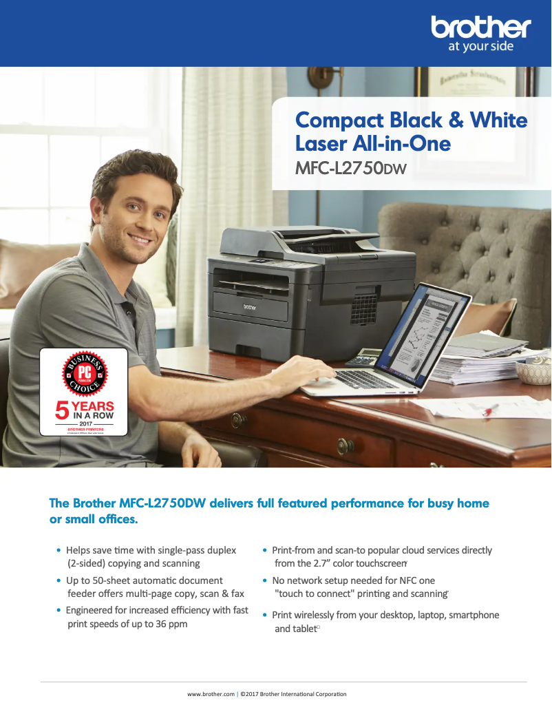 Image de la première page du manuel de l'appareil MFC-L2750DW