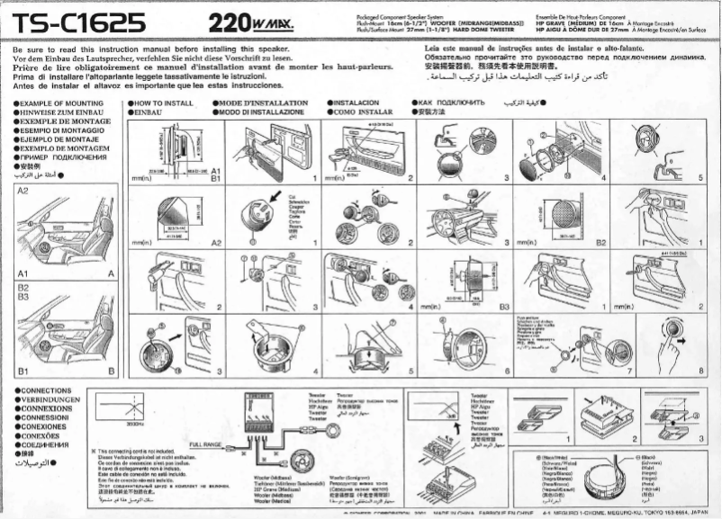 Image de la première page du manuel de l'appareil TS-C1625