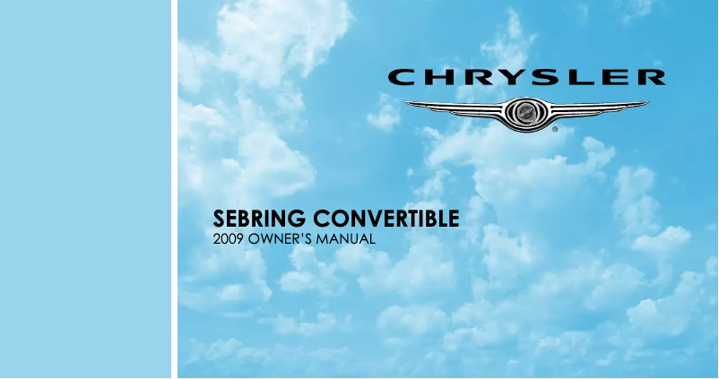 Page 1 de la notice Manuel utilisateur Chrysler Sebring Convertible (2009)