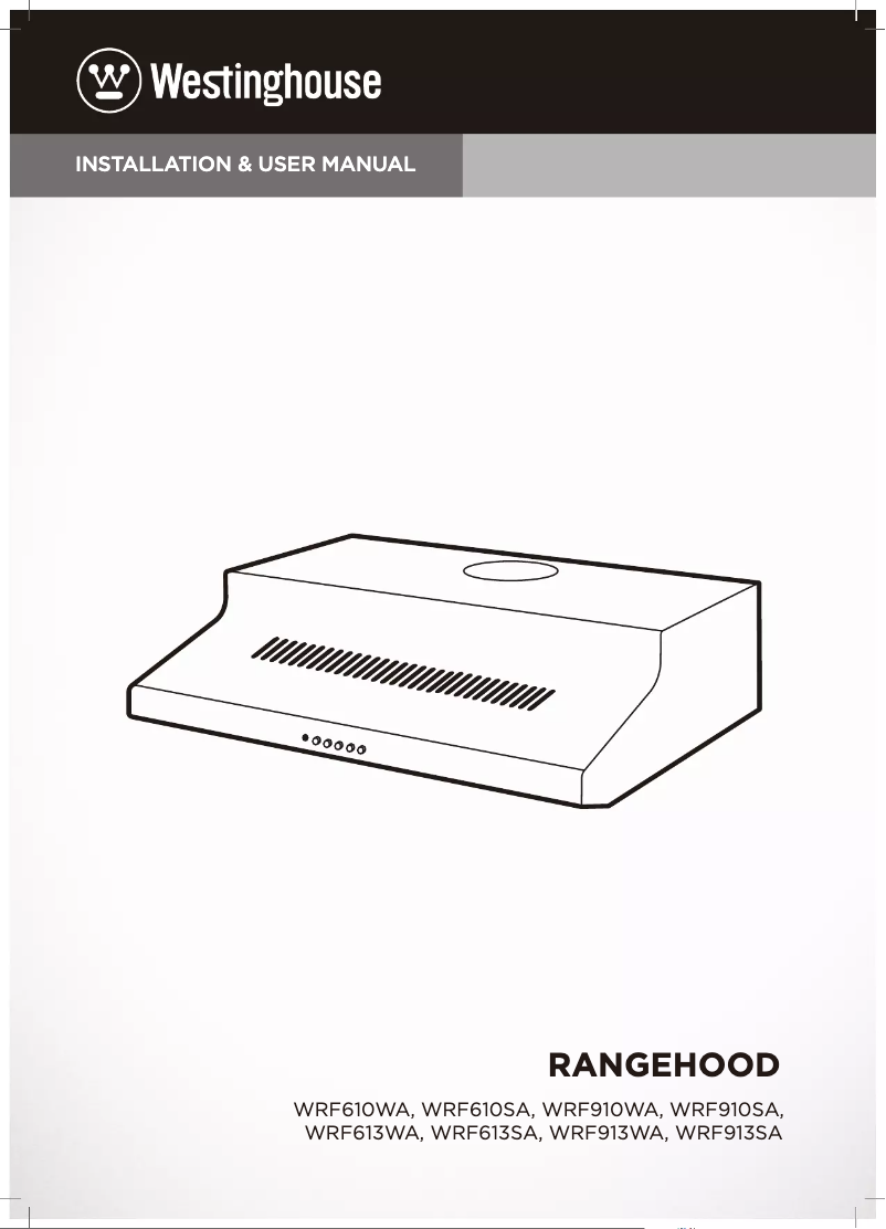 Page 1 de la notice Manuel utilisateur Westinghouse WRF910WA