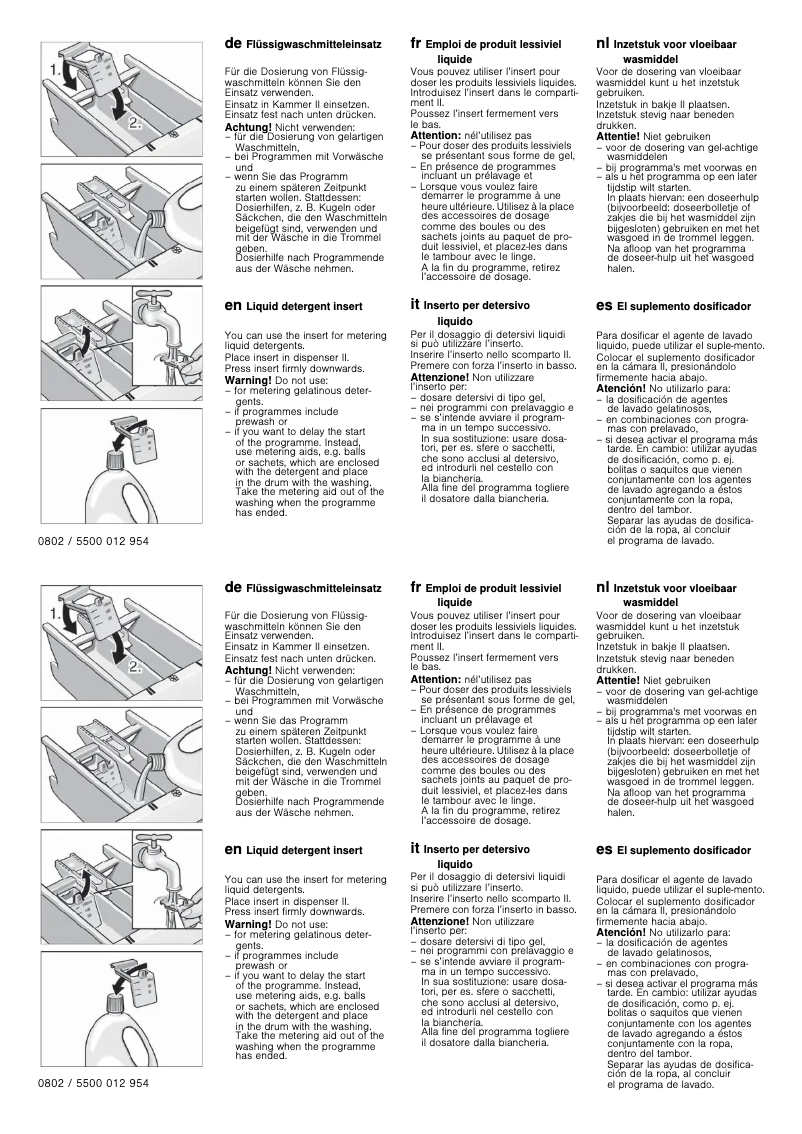 Page 1 de la notice Manuel utilisateur Bosch WAN28278IT
