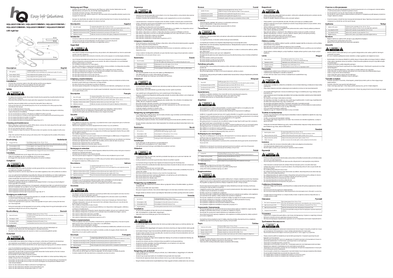 Page n°1 - Manuel utilisateur HQ HQLLEASYCRBCW3