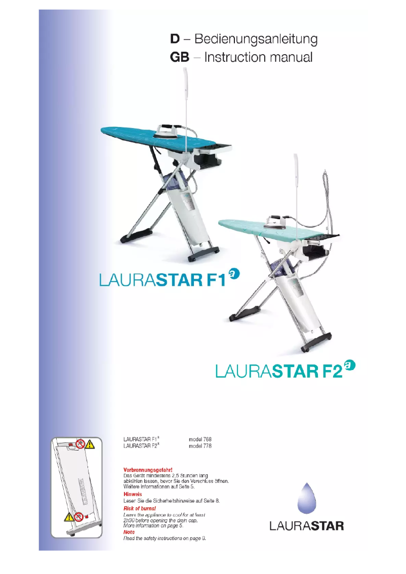 Page n°1 - Manuel utilisateur Laurastar F1a