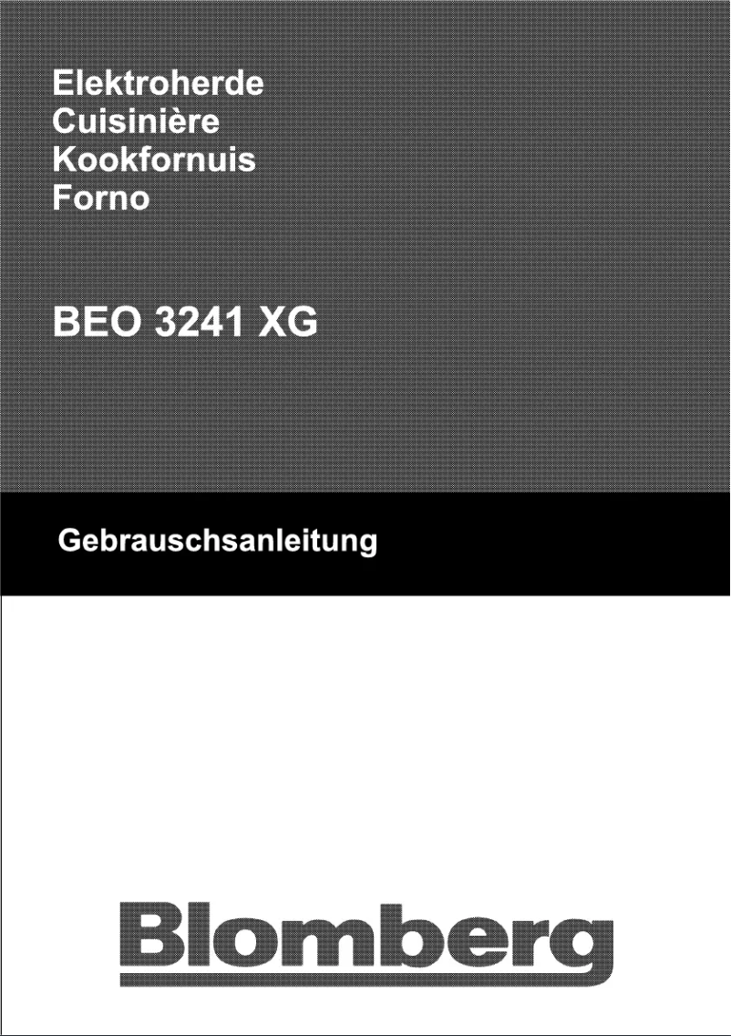 Page 1 de la notice Manuel utilisateur Blomberg BEO 3241 XG
